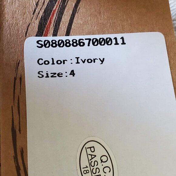 Light In The Box One Shoulder Ivory Kneelength Wedding Dress Size 4 - Picture 8 of 8